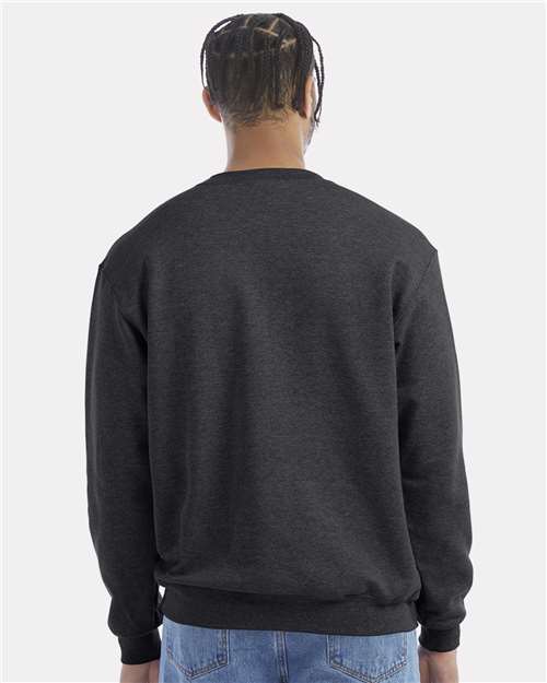 Powerblend® Crewneck Sweatshirt - OnModelBack - B21284093 - Charcoal Heather
