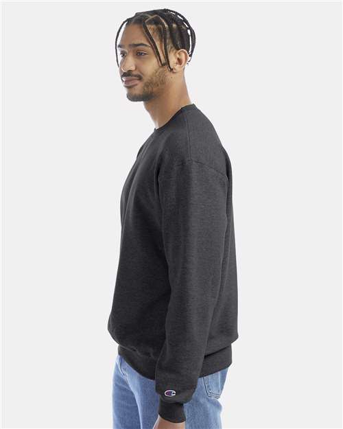 Powerblend® Crewneck Sweatshirt - OnModelSide - B21284093 - Charcoal Heather