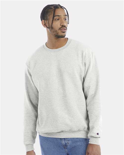 Powerblend® Crewneck Sweatshirt - OnModelFront - B21284023 - Silver Grey