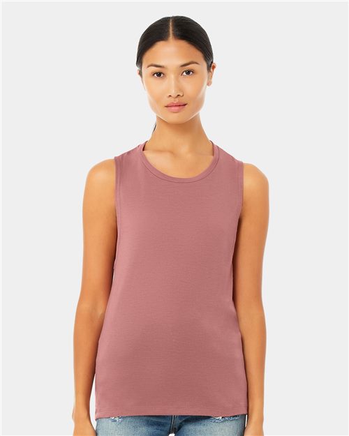 Women's Flowy Scoop Muscle Tank - styleImage