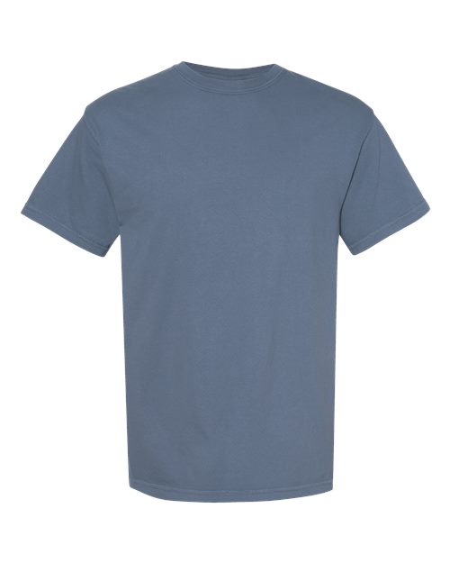 Garment-Dyed Heavyweight T-Shirt - Front - B00708983 - Blue Jean