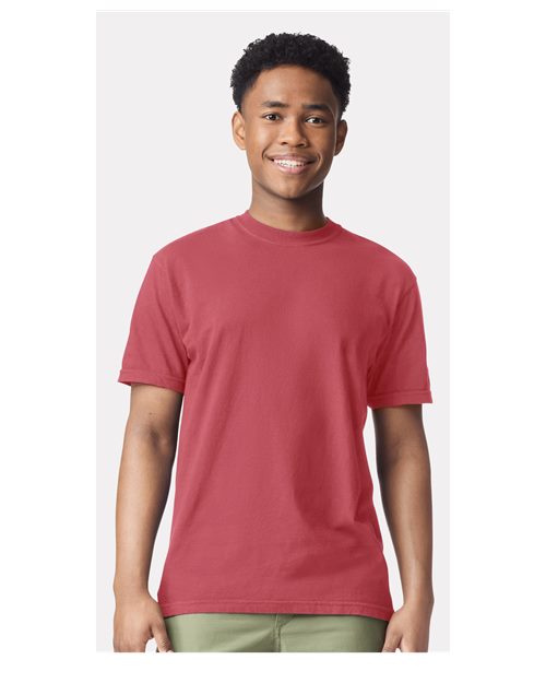 Garment-Dyed Heavyweight T-Shirt - OnModelFront - B00708703 - Chili