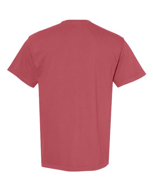 Garment-Dyed Heavyweight T-Shirt - Back - B00708223 - Crimson