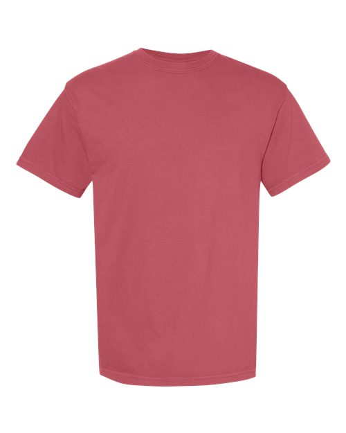 Garment-Dyed Heavyweight T-Shirt - Front - B00708223 - Crimson