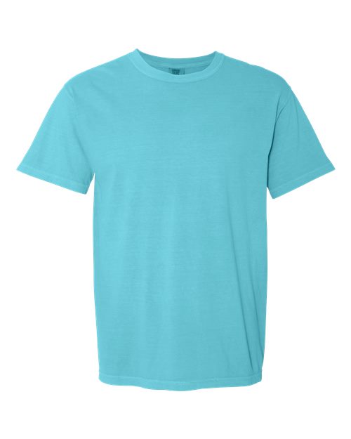 Garment-Dyed Heavyweight T-Shirt - Front - B00708633 - Lagoon