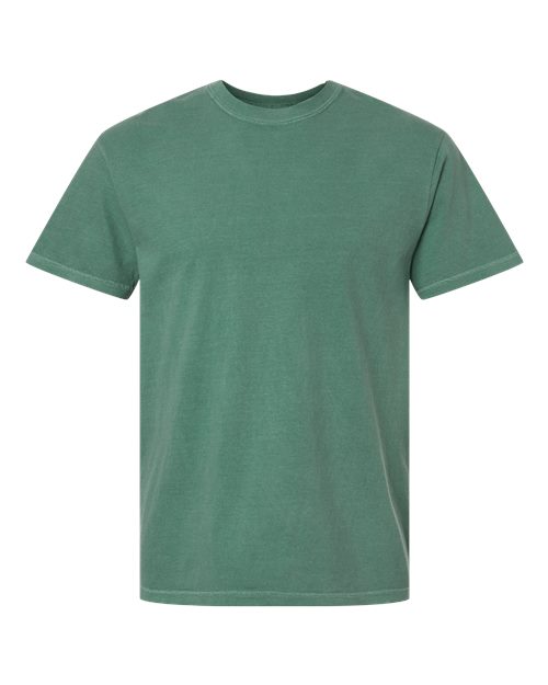 Garment-Dyed Heavyweight T-Shirt - Front - B00708393 - Light Green