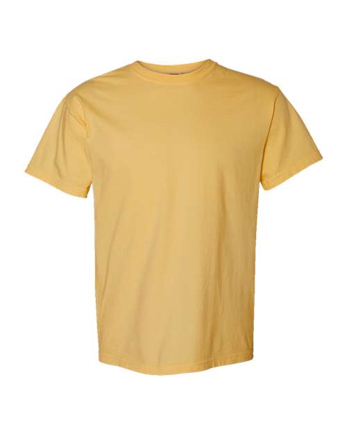 Garment-Dyed Heavyweight T-Shirt - Front - B00708283 - Mustard