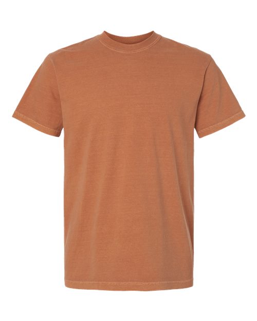 Garment-Dyed Heavyweight T-Shirt - Front - B00708323 - Yam