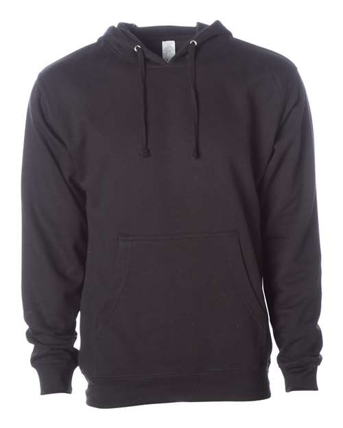 Midweight Hooded Sweatshirt - Front - B23676502 - Black