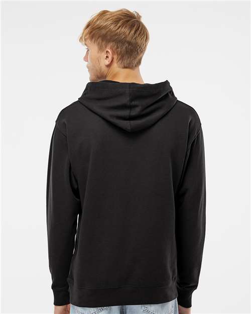 Midweight Hooded Sweatshirt - OnModelBack - B23676502 - Black