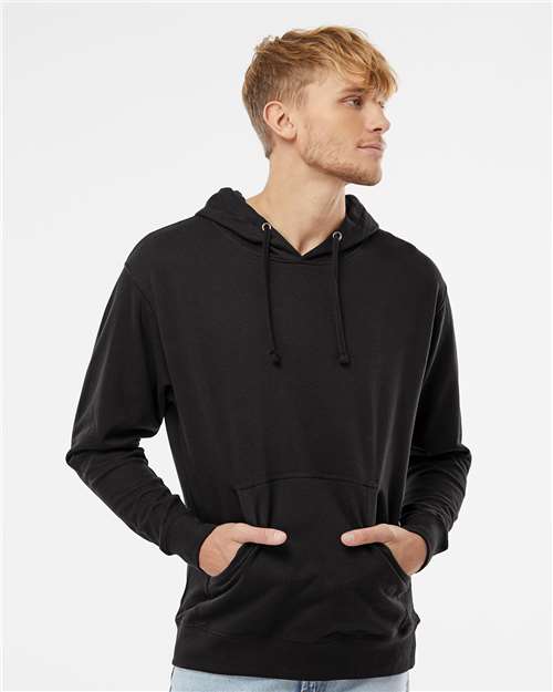 Midweight Hooded Sweatshirt - OnModelFront - B23676502 - Black