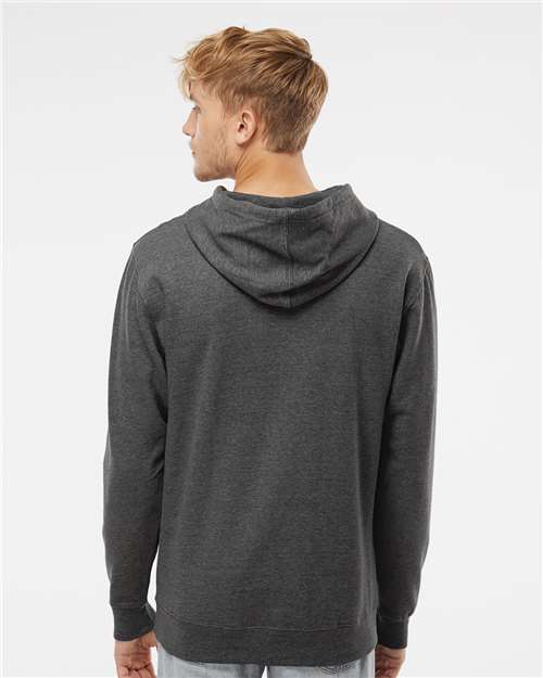 Midweight Hooded Sweatshirt - OnModelBack - B23676093 - Charcoal Heather