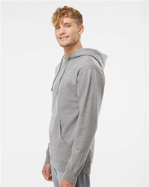 Midweight Hooded Sweatshirt - OnModelSide - B23676352 - Grey Heather