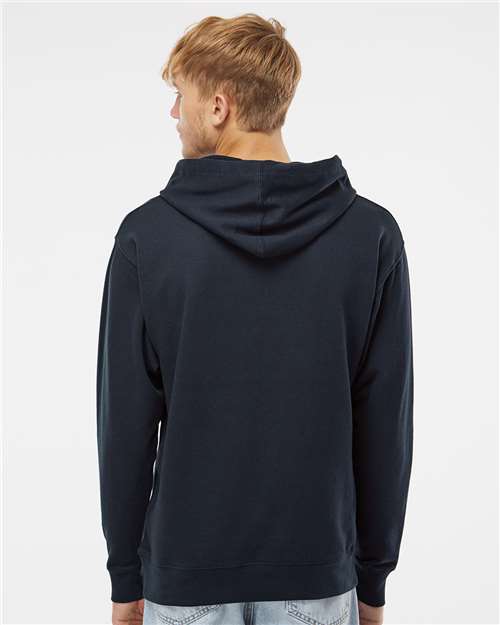 Midweight Hooded Sweatshirt - OnModelBack - B23676653 - Classic Navy