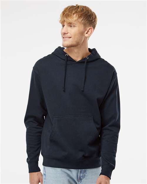 Midweight Hooded Sweatshirt - OnModelFront - B23676653 - Classic Navy