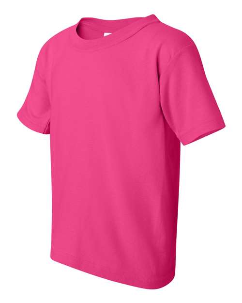 Heavy Cotton™ Youth T-Shirt - Side - B31560692 - Heliconia
