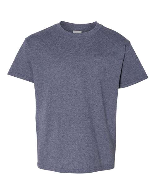 Heavy Cotton™ Youth T-Shirt - Front - B31560612 - Heather Navy