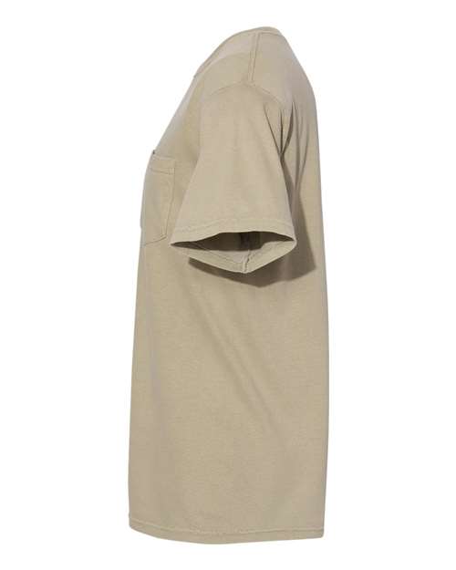 Garment-Dyed Heavyweight Pocket T-Shirt - DirectSide - B08508773 - Khaki