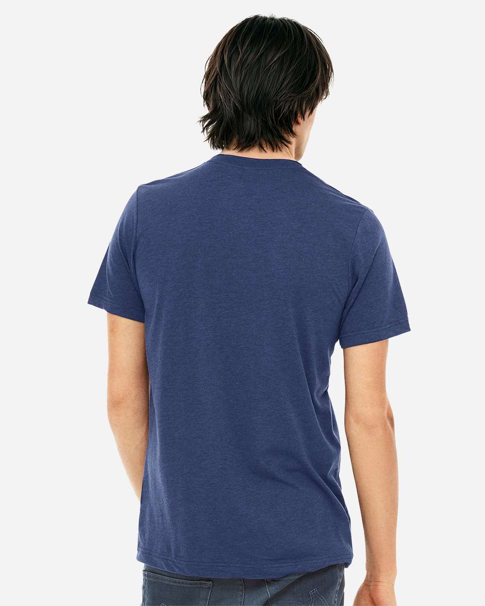 Triblend Tee - OnModelBack - B84706652 - Navy Triblend