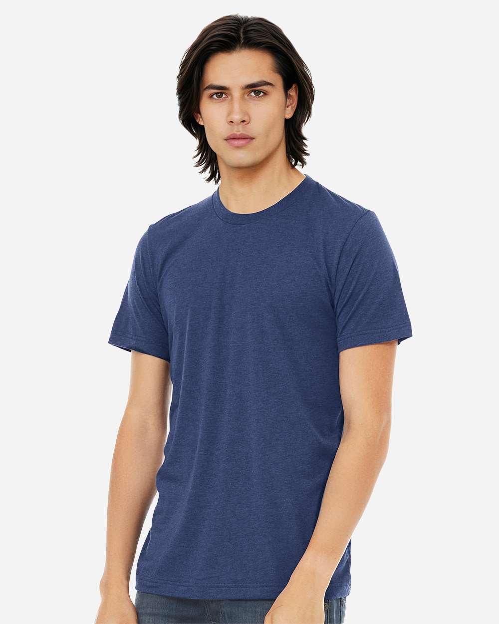 Triblend Tee - OnModelSide - B84706652 - Navy Triblend
