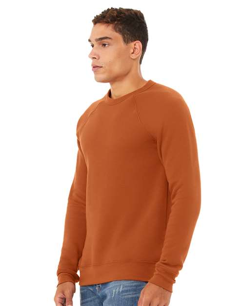 Sponge Fleece Raglan Crewneck Sweatshirt - OnModelSide - B85106502 - Autumn