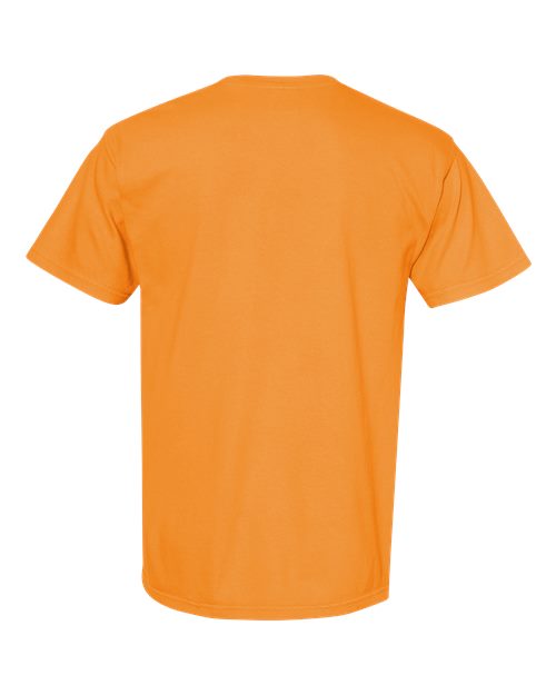 Garment-Dyed Heavyweight T-Shirt - Back - B00708253 - Bright Orange