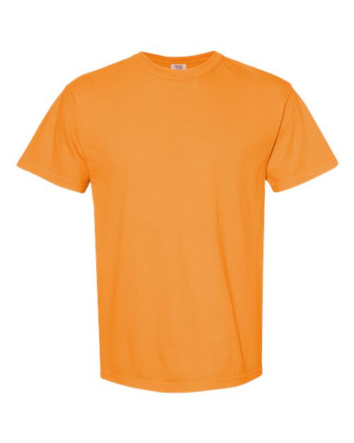 Garment-Dyed Heavyweight T-Shirt - Front - B00708253 - Bright Orange