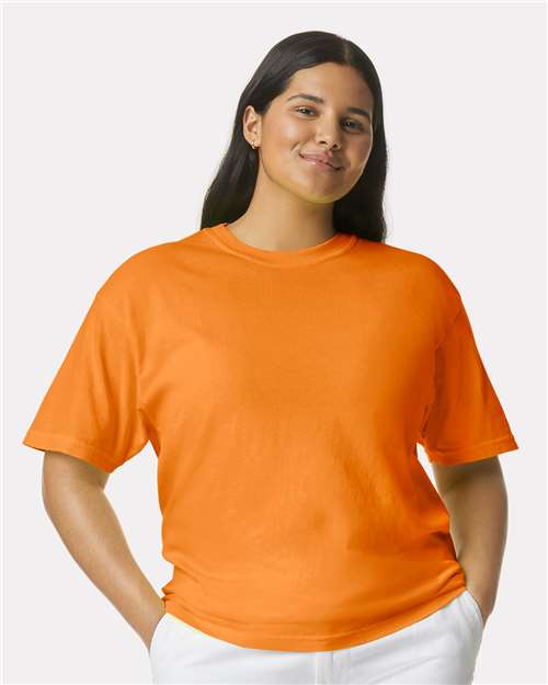 Garment-Dyed Heavyweight T-Shirt - OnModelFront - B00708253 - Bright Orange