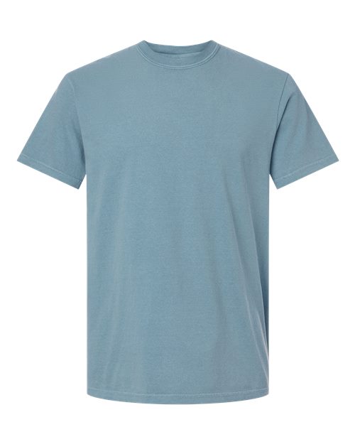Garment-Dyed Heavyweight T-Shirt - Front - B00708373 - Ice Blue
