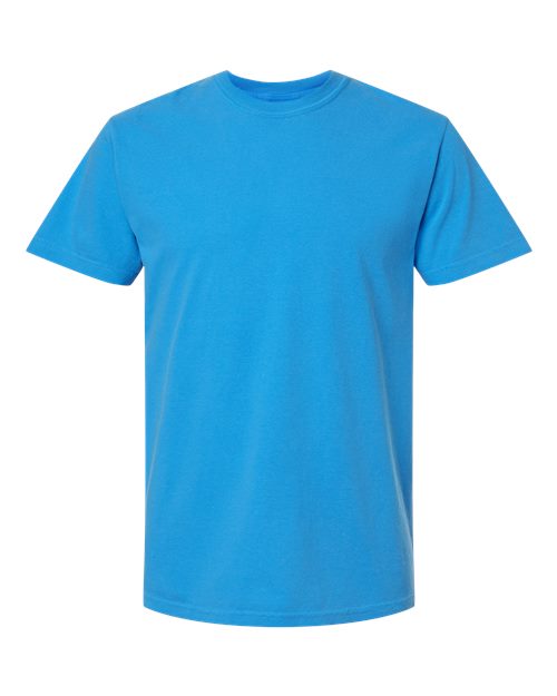 Garment-Dyed Heavyweight T-Shirt - Front - B00708973 - Royal Caribe