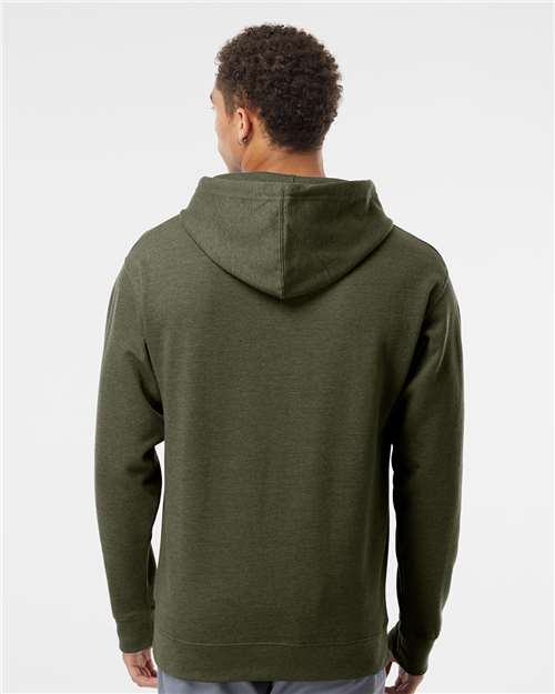 Midweight Hooded Sweatshirt - OnModelBack - B23676643 - Army Heather