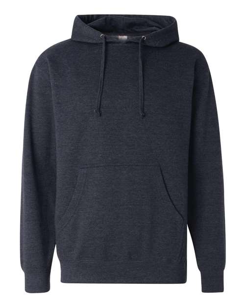 Midweight Hooded Sweatshirt - Front - B23676633 - Classic Navy Heather