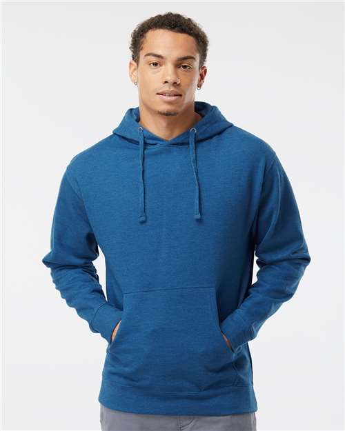Midweight Hooded Sweatshirt - OnModelFront - B23676763 - Royal Heather
