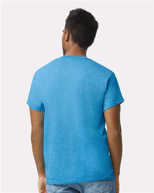 Ultra Cotton® T-Shirt - OnModelBack - B00760723 - Heather Sapphire