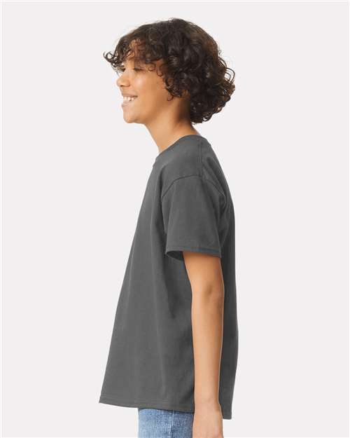 Ultra Cotton® Youth T-Shirt - OnModelSide - B31660092 - Charcoal
