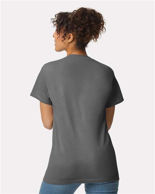 Ultra Cotton® Pocket T-Shirt - OnModelBack - B07060093 - Charcoal