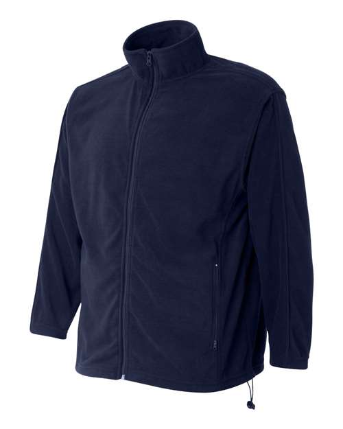 Microfleece Full-Zip Jacket - Side - B81983653 - Nantucket Navy