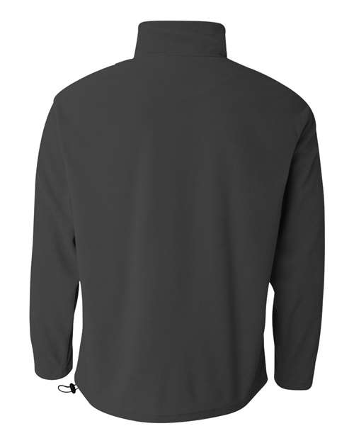 Microfleece Full-Zip Jacket - Back - B81983093 - Charcoal