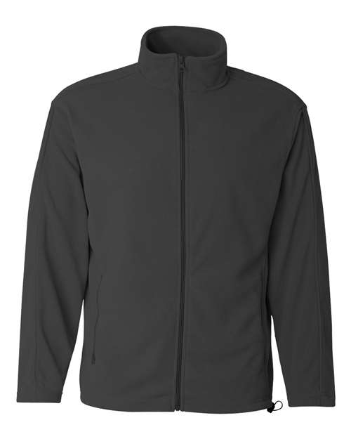 Microfleece Full-Zip Jacket - Front - B81983093 - Charcoal