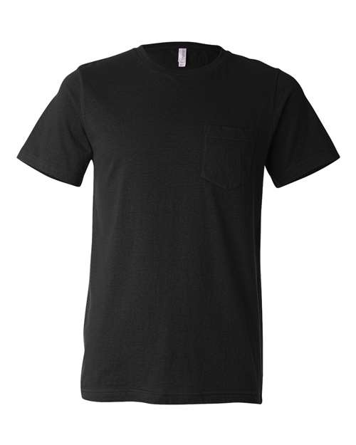 Jersey Pocket Tee - Front - B01906503 - Black