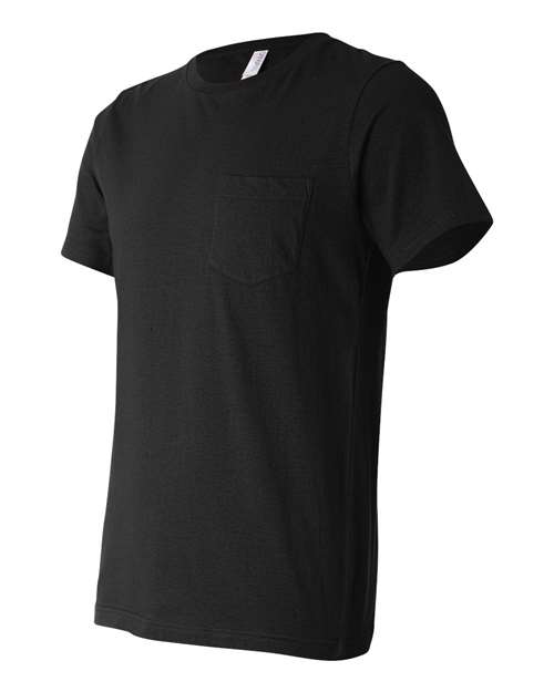 Jersey Pocket Tee - Side - B01906503 - Black