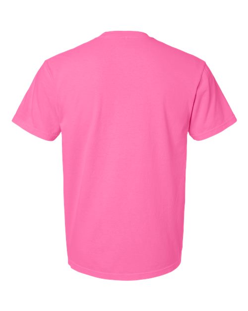 Garment-Dyed Heavyweight T-Shirt - Back - B00708303 - Neon Pink