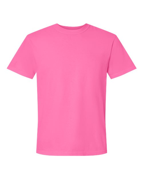 Garment-Dyed Heavyweight T-Shirt - Front - B00708303 - Neon Pink