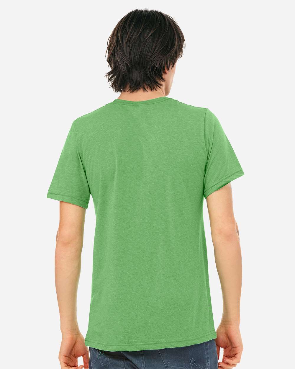 Triblend Tee - OnModelBack - B84706192 - Green Triblend