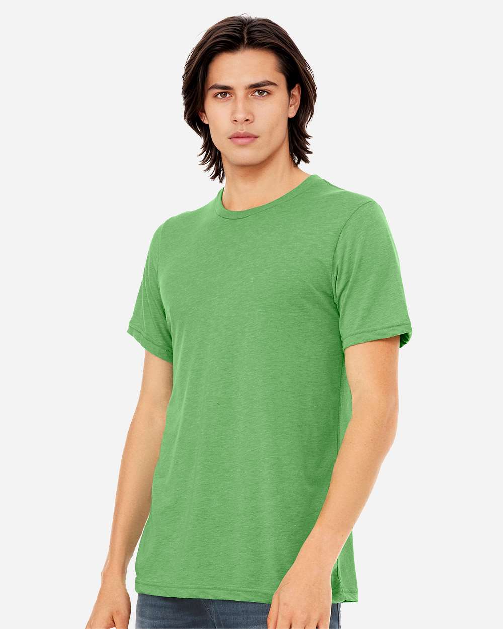 Triblend Tee - OnModelSide - B84706192 - Green Triblend