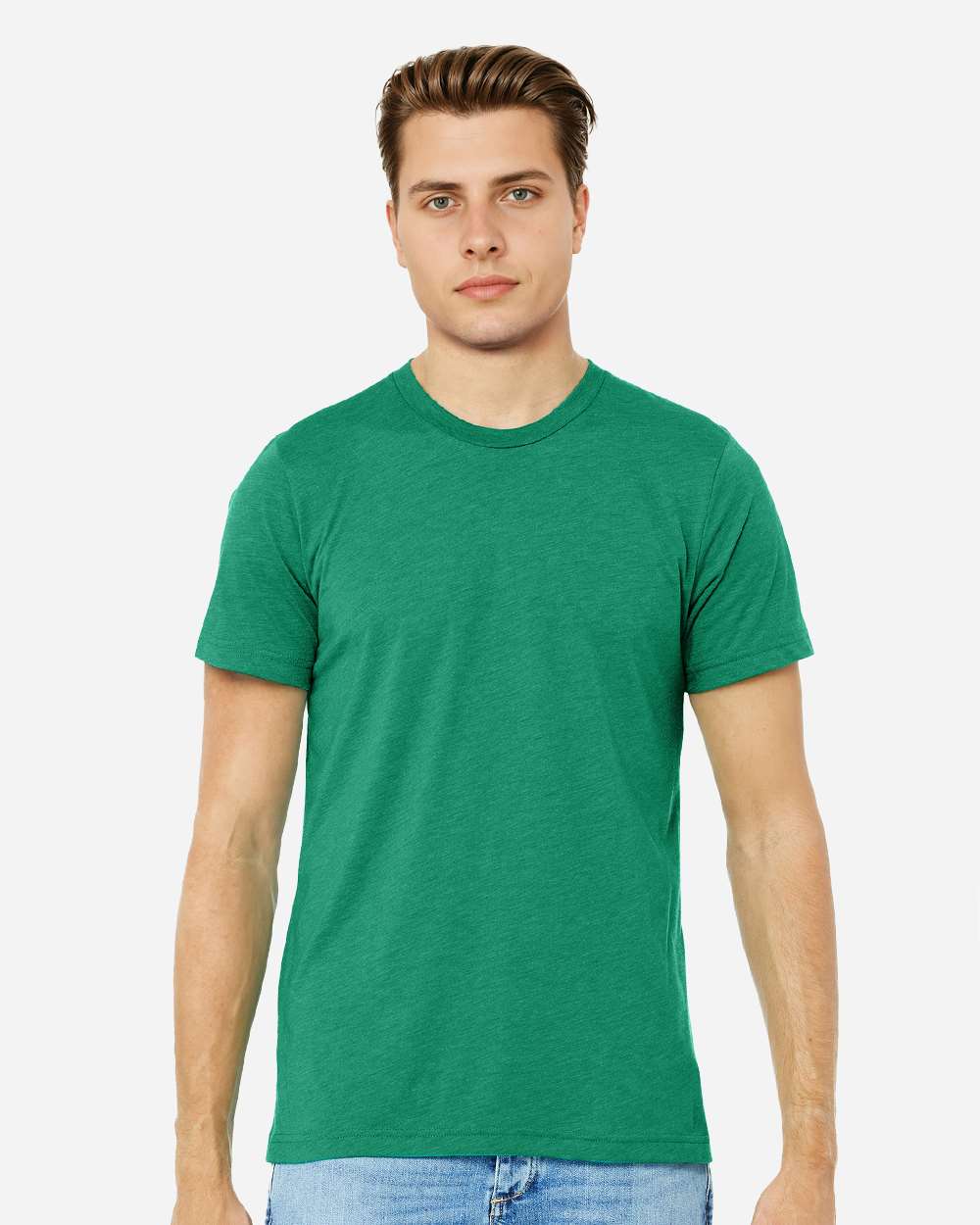 Triblend Tee - OnModelFront - B84706532 - Kelly Triblend