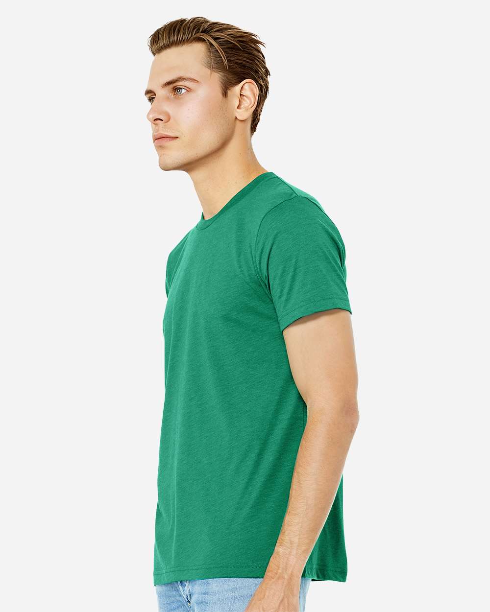 Triblend Tee - OnModelSide - B84706532 - Kelly Triblend