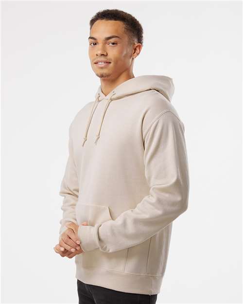 NuBlend® Hooded Sweatshirt - OnModelSide - B22035733 - Sandstone