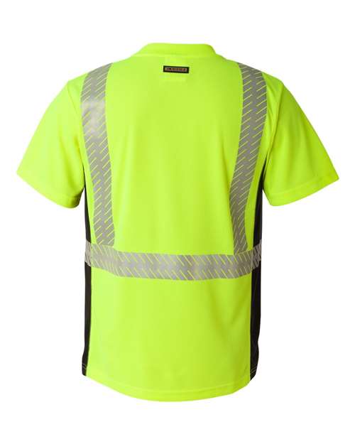 Premium Black Series® Breathable Tape Class 2 T-Shirt - Back - B87029174 - Lime