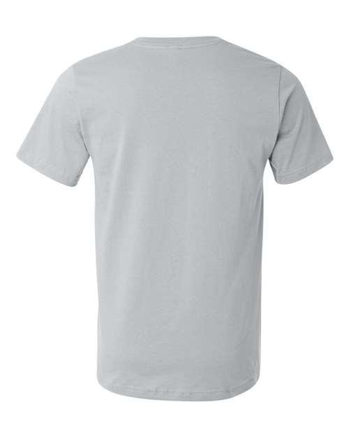 USA-Made Jersey Tee - Back - B00906352 - Silver